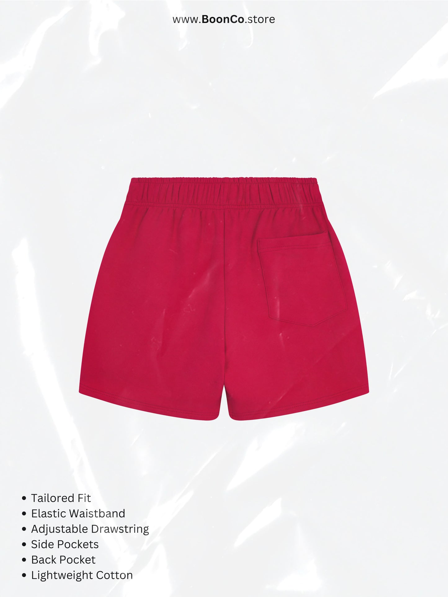 "Basic Logo" Shorts in BLK/GRY/RED