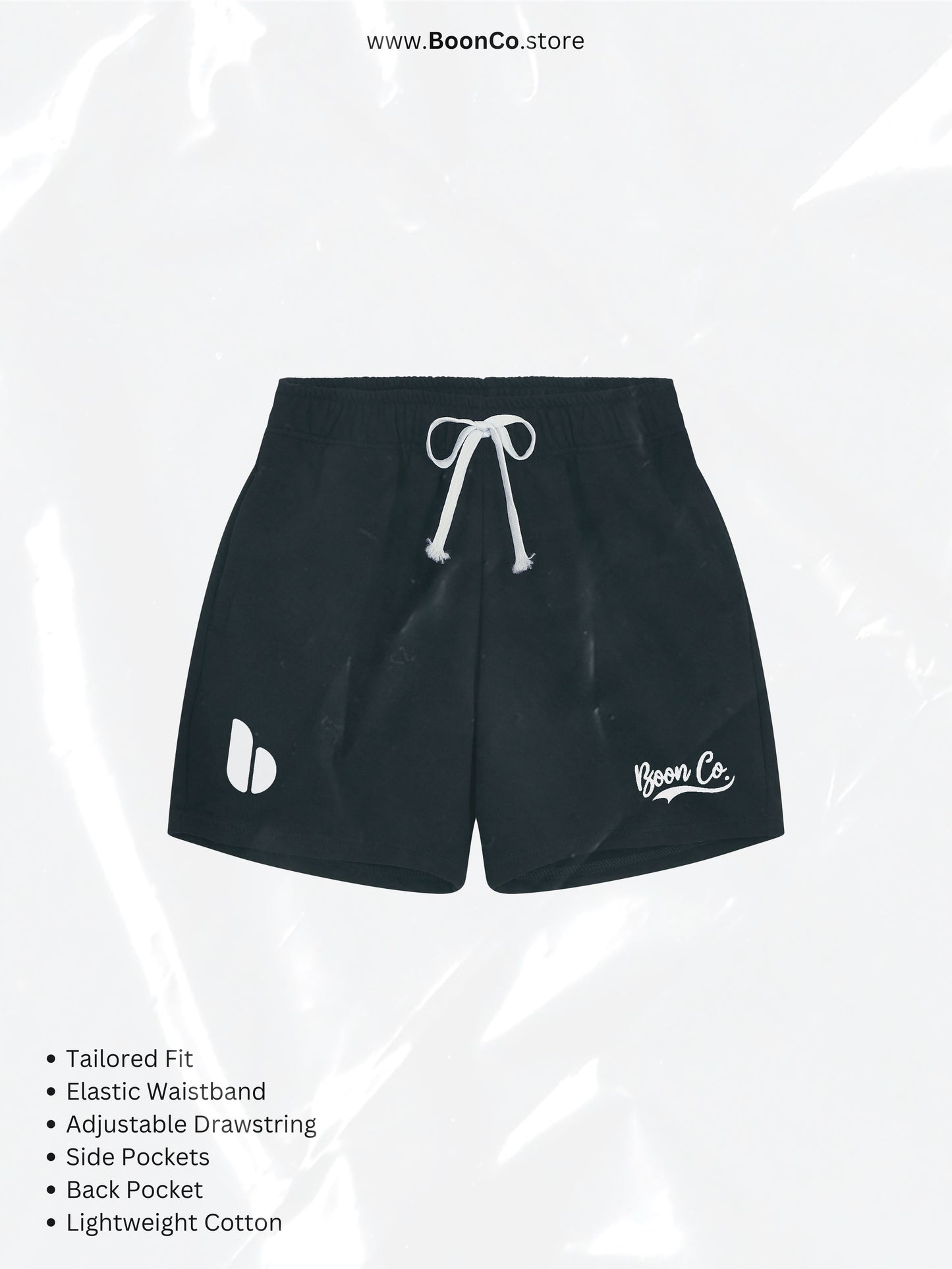 "Basic Logo" Shorts in BLK/GRY/RED