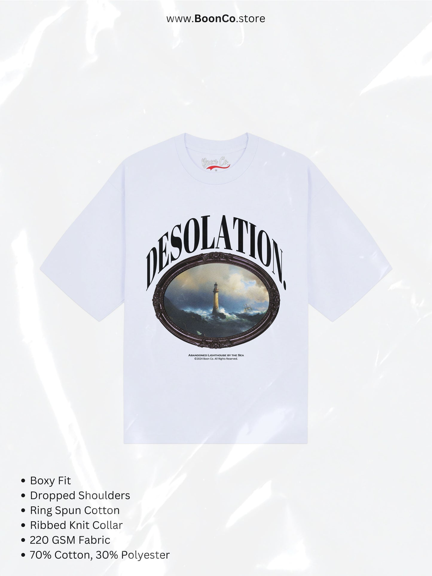 "Desolation" Tee in WHT