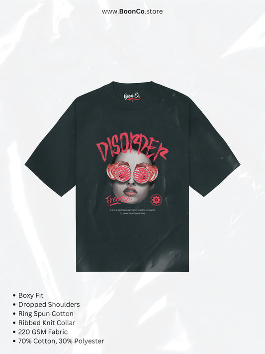 "Disorder" Tee in BLK