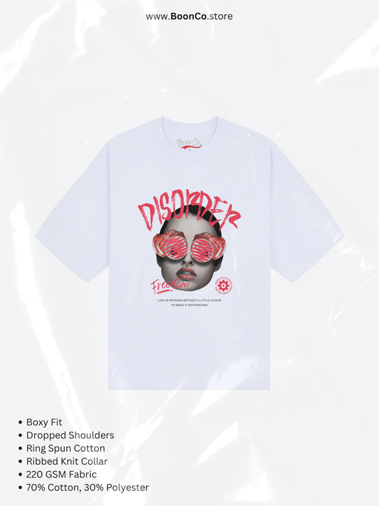 "Disorder" Tee in WHT