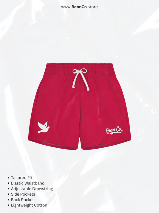 "Dove" Shorts in RED/BLK/GRY