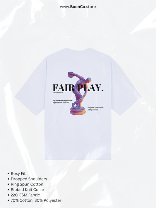 "Fair Play" Tee in WHT