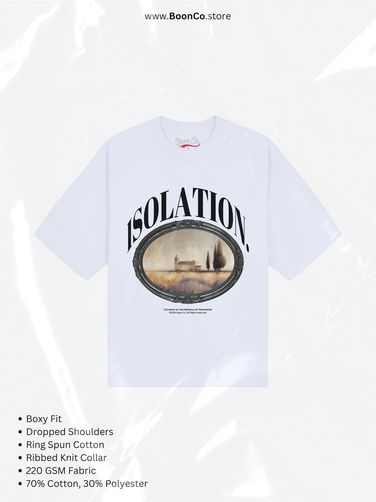 "Isolation" Tee in WHT